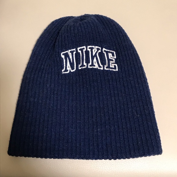 Nike Other - Vintage Nike Toque Beanie Wool Acrylic Blue White TAIWAN
